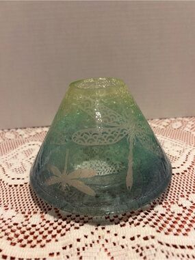 Yankee Candle Crackle Glass TWILIGHT FLIGHT Dragonfly Jar Shade